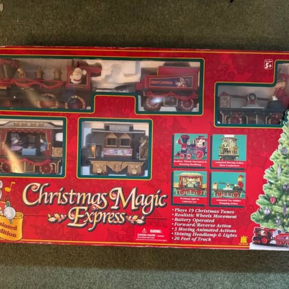 1996 first edition Toy State Christmas Magic Express train set